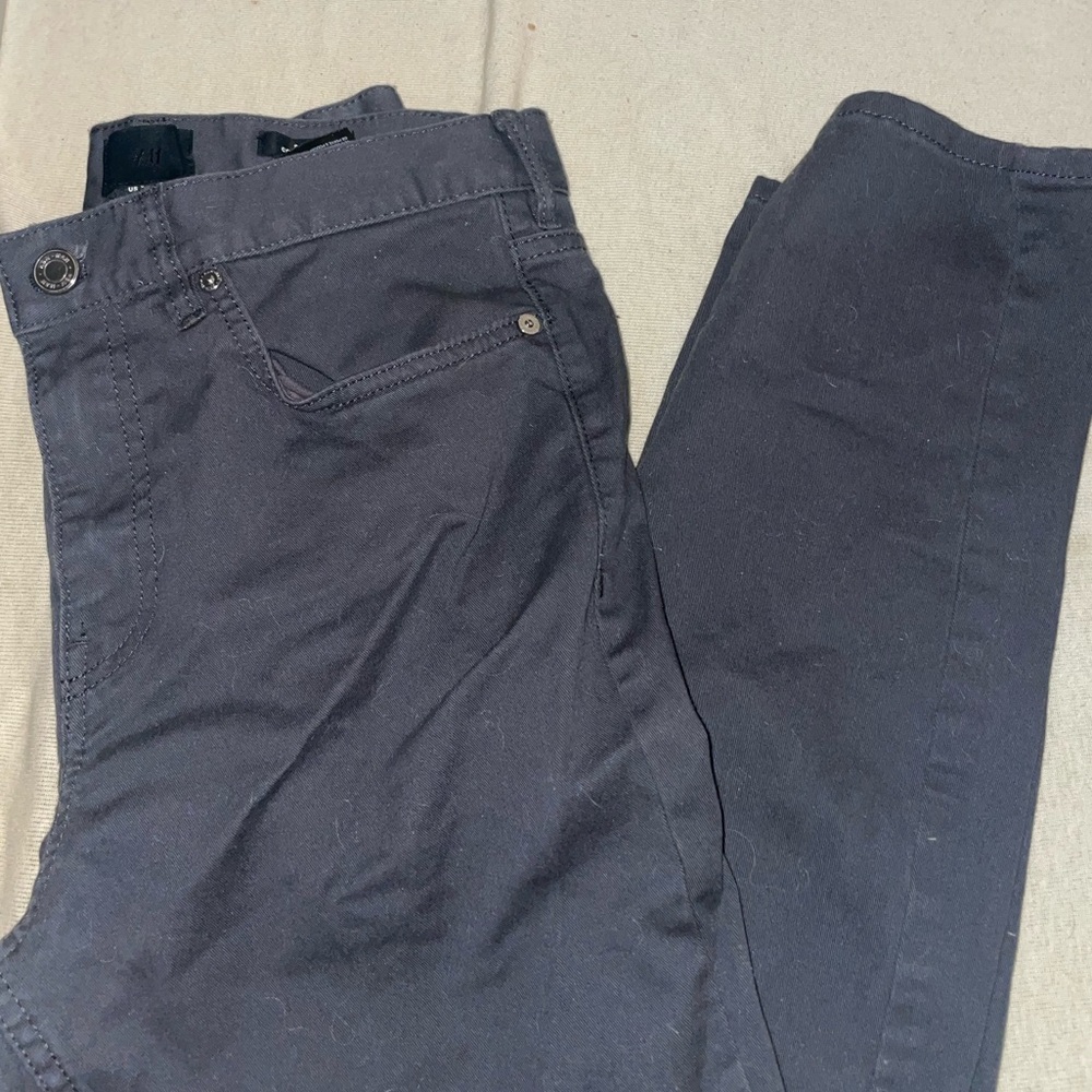 Gray Casual Pants